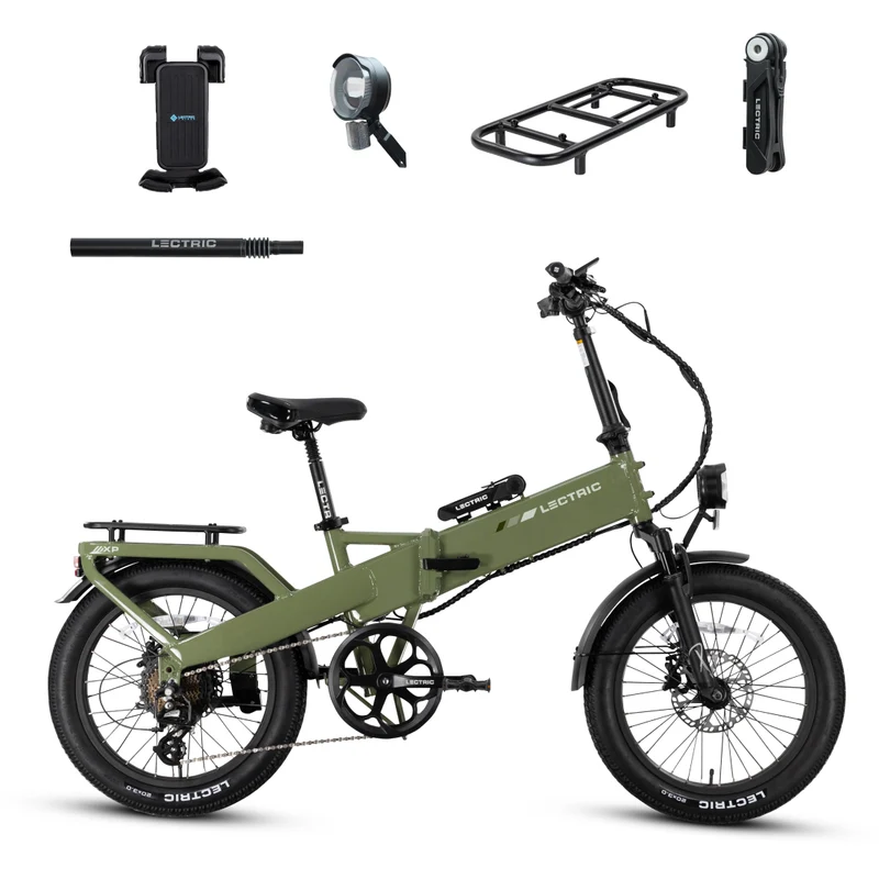 XP4 750 Pine Green + FREE LevelUp Rack, Bike Lock, Elite Headlight, Phone Mount, Suspension Seat Post ($505 Value) [CA]