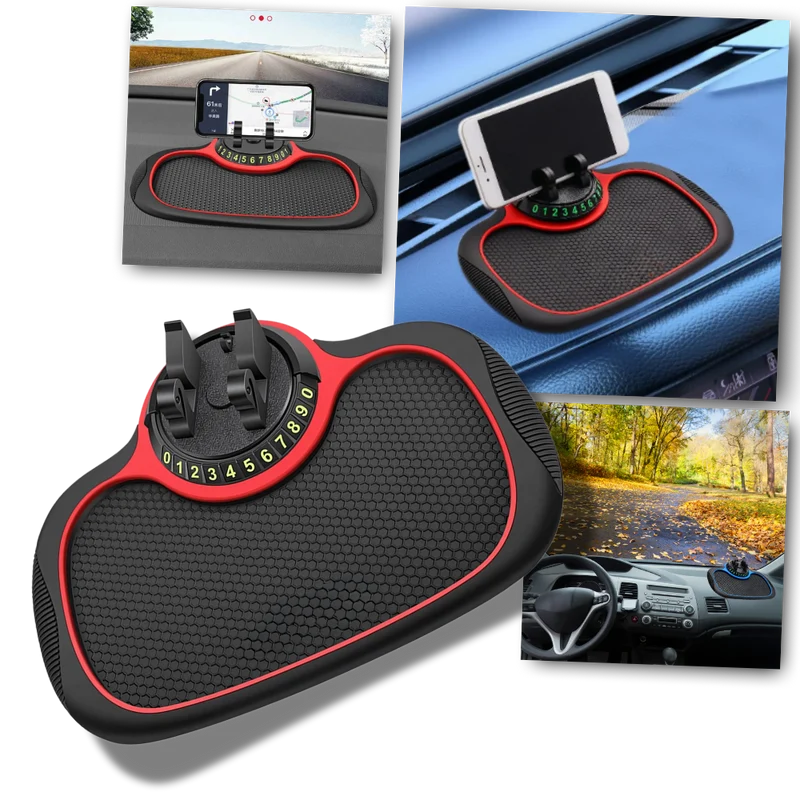 Tapis support antidérapant de téléphone pour voitures