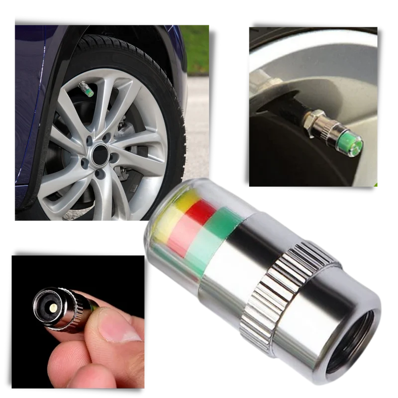 Lot de 4 capteurs de pression de pneus de voiture
