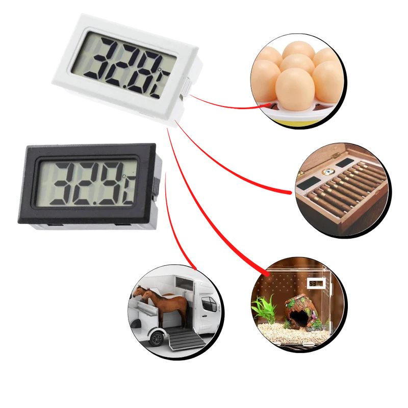 Mini thermomètre hygromètre digital LCD