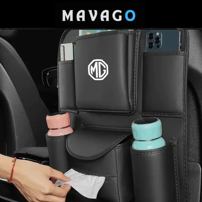Protection siège voiture - SmartSeat PRO - Noir & Rouge