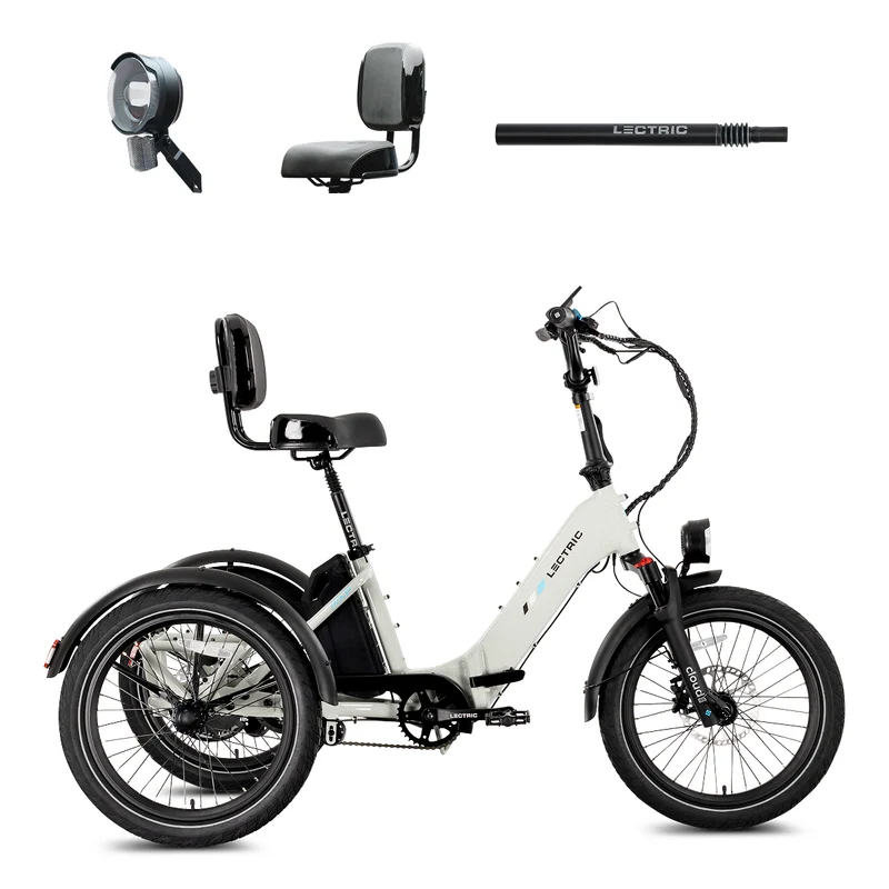 XP Trike2 Stratus White + FREE Support Seat, Elite Headlight, Suspension Seat Post ($257 Value)