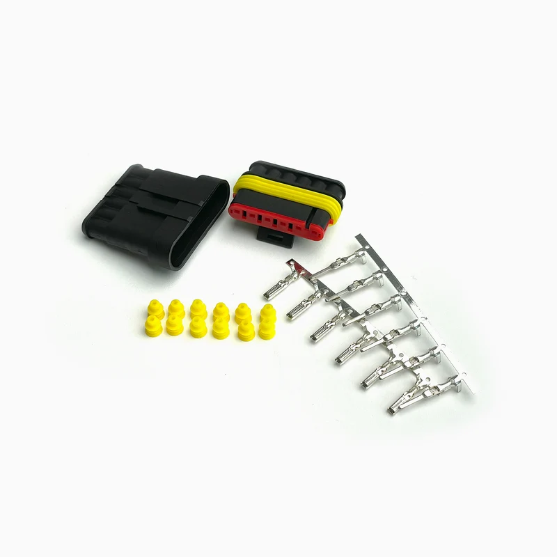 Steckverbinder Supersealed AMP-Style 6-polig komplett
