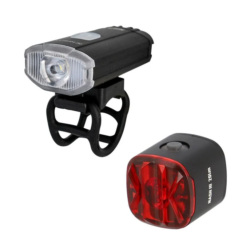 Set éclairage vélo avant et arrière Kheax Mirza / Nash III USB-C