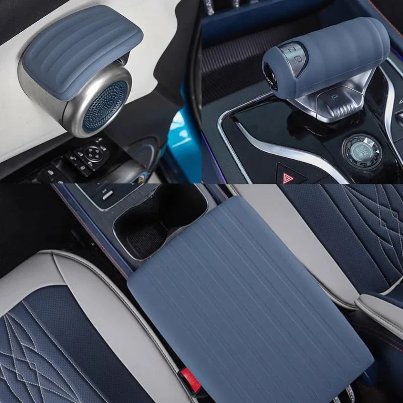 Silica Gel Gear Shift Collars Armrest Box Cover for Atto 3
