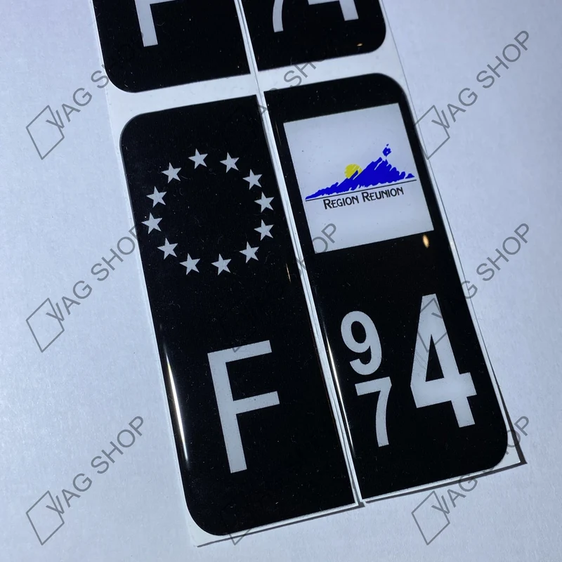 Stickers de plaques résine 3D 100% personnalisable