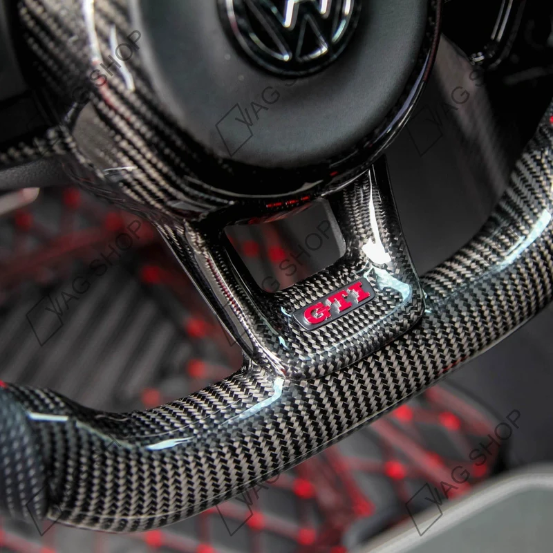 Carénage/Cerclage commandes au volant en carbone pour VW Golf 7, Polo...