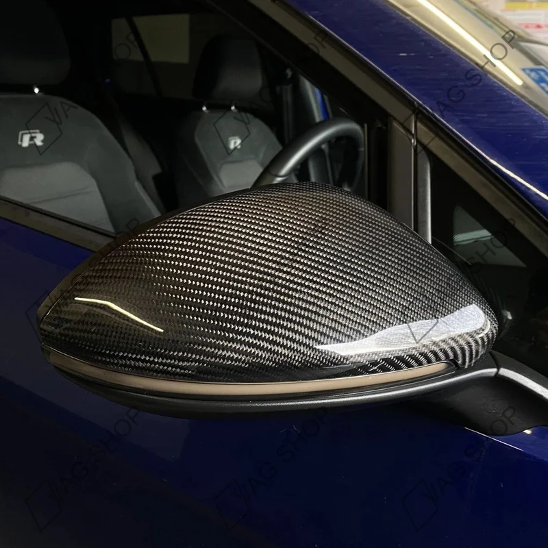 Coques de rétroviseurs VW Golf 7/7.5 en fibre de carbone