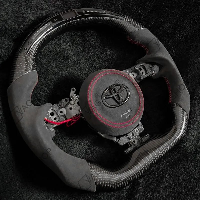 Volant Carbone personnalisable pour Toyota Yaris, Yaris Cross, GR, Supra, CHR...