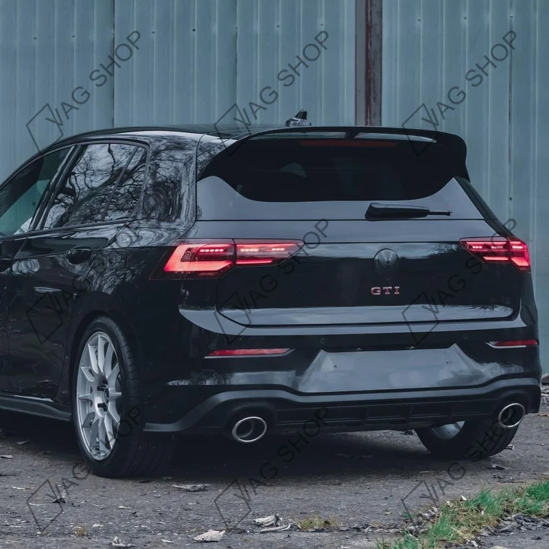 Logo noir VW Golf 8, Arteon, Passat B8, Polo 6 AW Facelift 2G, T-Roc (arrière)