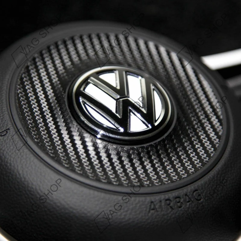 Sticker d'Airbag effet carbone pour toutes VW Golf Polo
