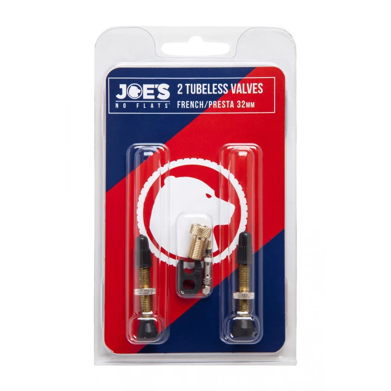 Paire des valves Presta VTT Joe's No Flats Tubeless - 32 mm