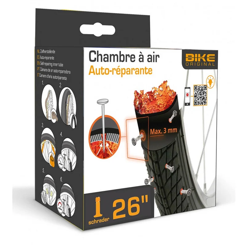 Chambre à air increvable 26 pouces valve schrader