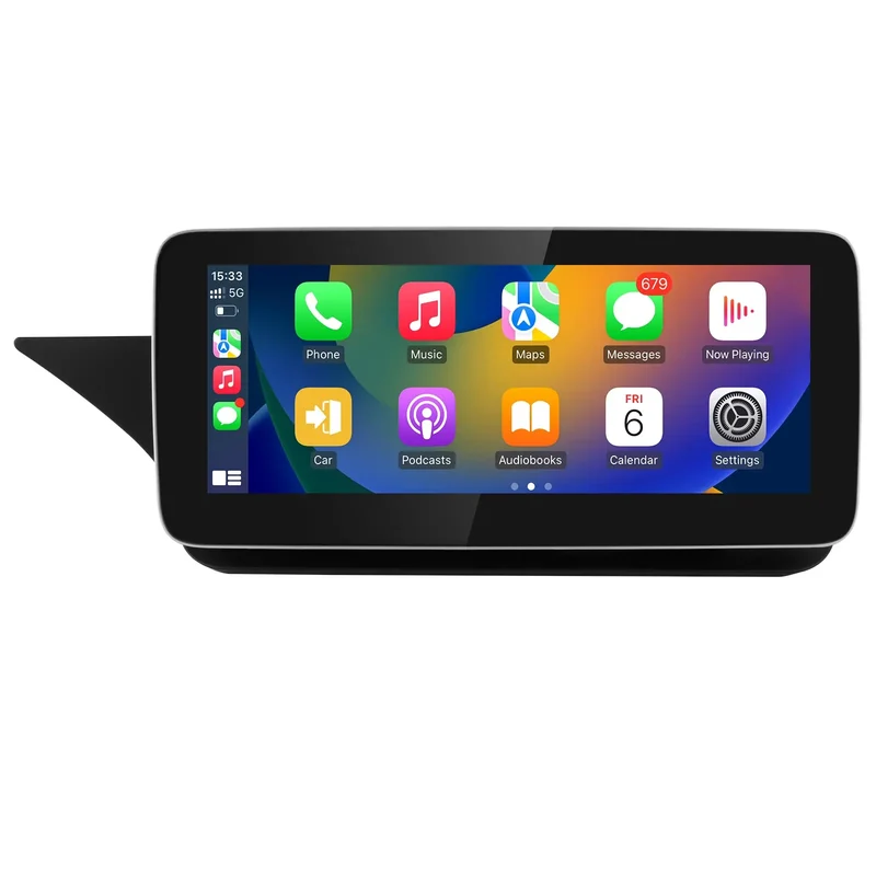 AWESAFE Android Autoradio 10,25 pouces 4+64 Go avec Bluetooth, GPS, Android Auto & CarPlay sans fil - pour Mercedes Classe E W212 (2011-2012 NTG 4.5)