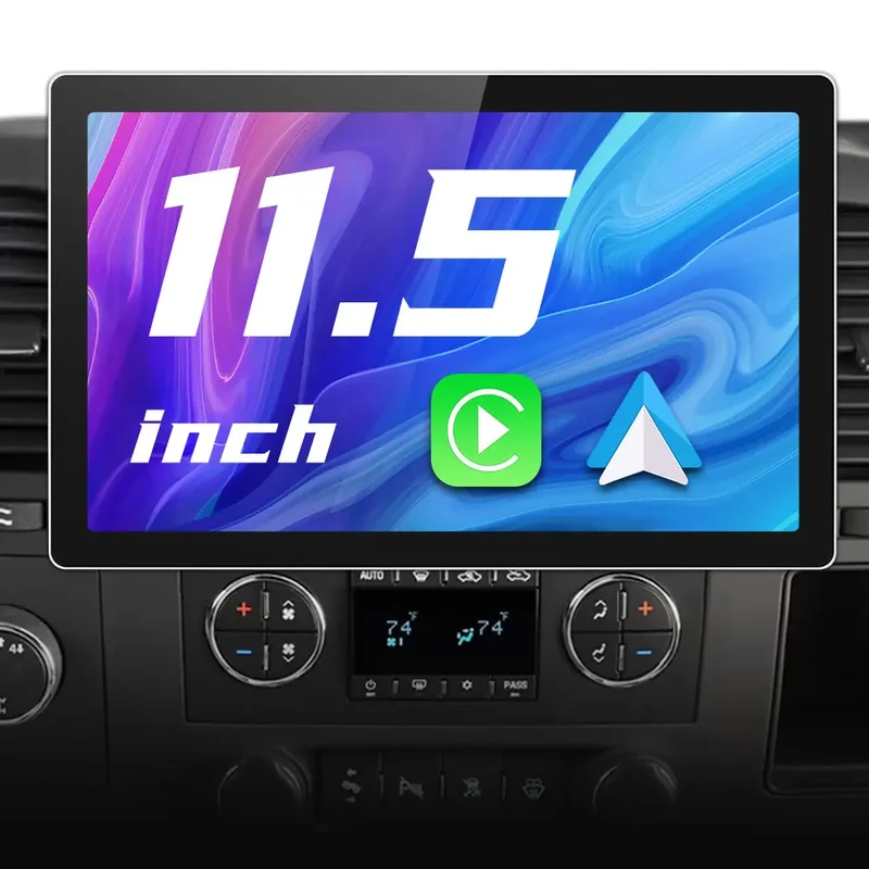AWESAFE 8 Core Car Radio Stereo 11.5 Inch with CarPlay for Chevy Chevrolet Silverad 2006-2013
