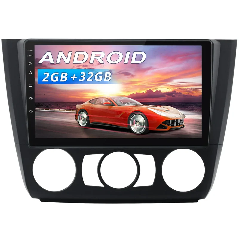 AWESAFE 9 Pouces Autoradio Android 13 2Go+32Go pour BMW 1 Series E81 E82 E87 E88 (2004-2011) avec Carplay San Fil/Android Auto GPS WiFi Bluetooth USB FM RDS/Commandes au Volant/Aide au Stationnement