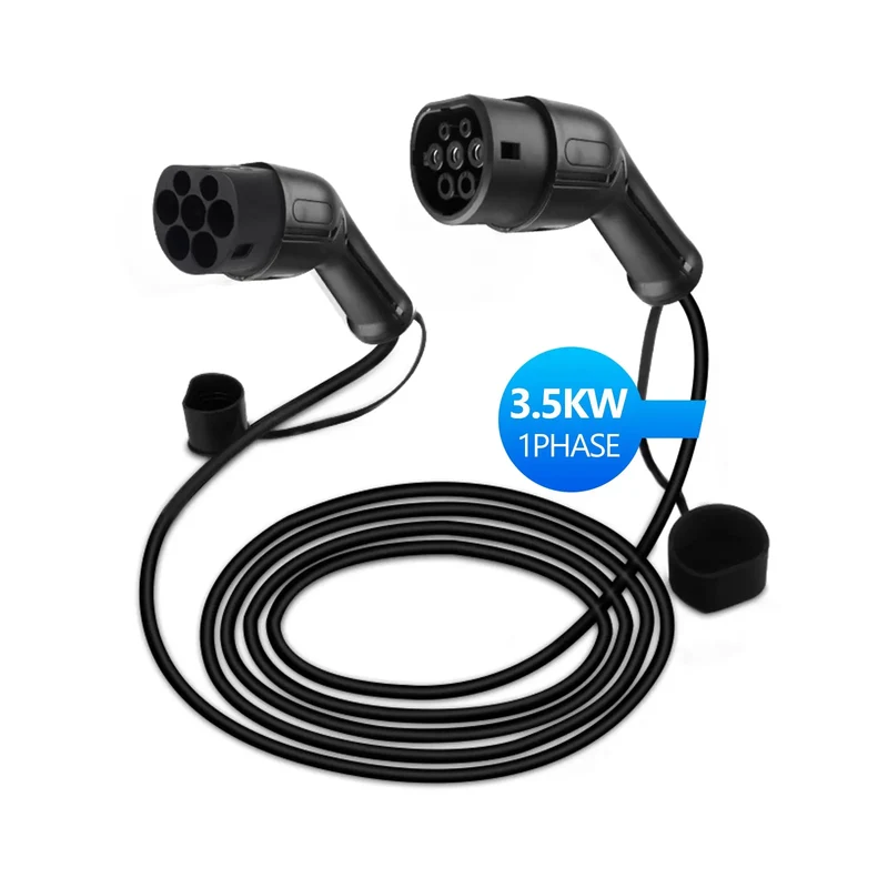 AWESAFE EV/Electric Vehicle and Plug-in Hybrid Charging Cable Type 2 to Type 2.16Amp, Maximum Output Power 3.5KW, 1 Phase, 5 Meters