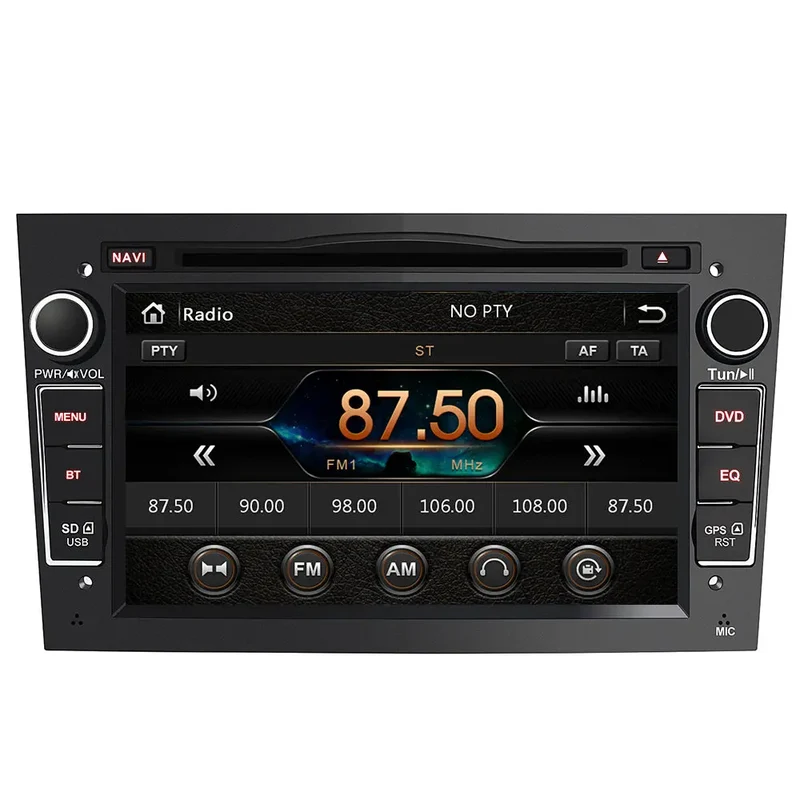 AWESAFE 2-DIN Autoradio mit Navi für Opel, 7 Zoll Touchscreen Radio unterstützt Lenkrad Bedienung USB SD RDS Bluetooth - Schwarz