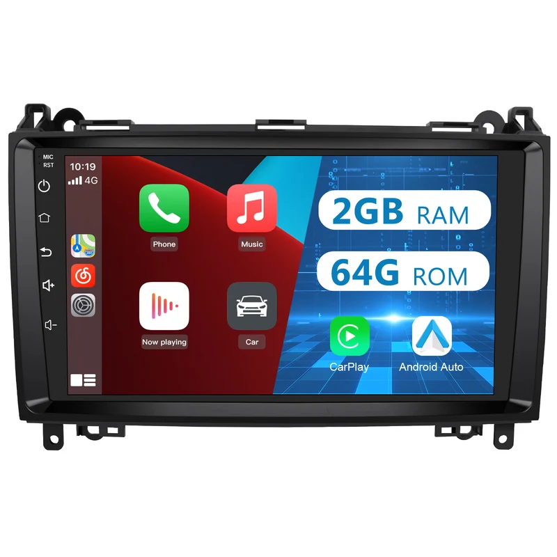 AWESAFE Android 13 Car Stereo Para Benz Sistema Actualización de Radio de Pantalla Táctil con Carplay Inalámbrico Android Auto, Soporte Bluetooth WiFi Navegación GPS