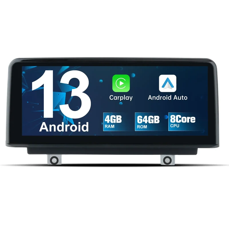 AWESAFE Android 13 Autoradio Para BMW serie 1/2/3/4 F20 F21 F22 F30 F31 F32 F33 F34 F36(2013-2017) Sistema NBT con Carplay Inalámbrico Android Auto, Soporte Bluetooth WiFi Navegación GPS