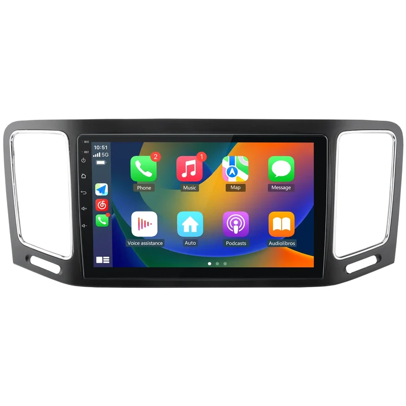 AWESAFE Radio Android pour avec Volkswagen Sharan 2012-2018 Carplay intégré intégré/Android Auto SWC GPS Bluetooth WiFi RDS Radio FM