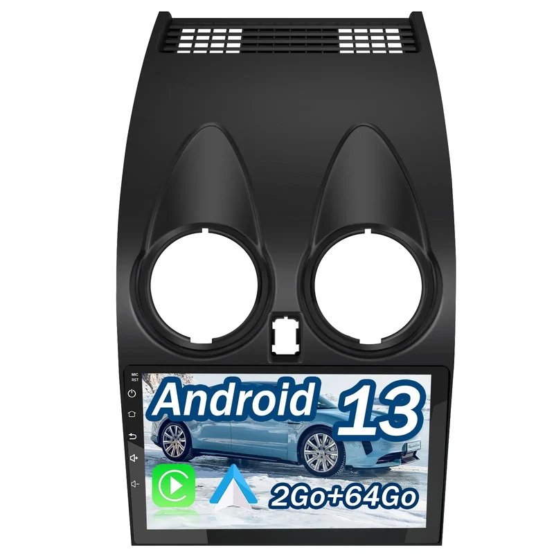 Radio Android Pour 0ashqai110 (2006-2013) Carplay intégré/Android Auto SWC BT AM/FM