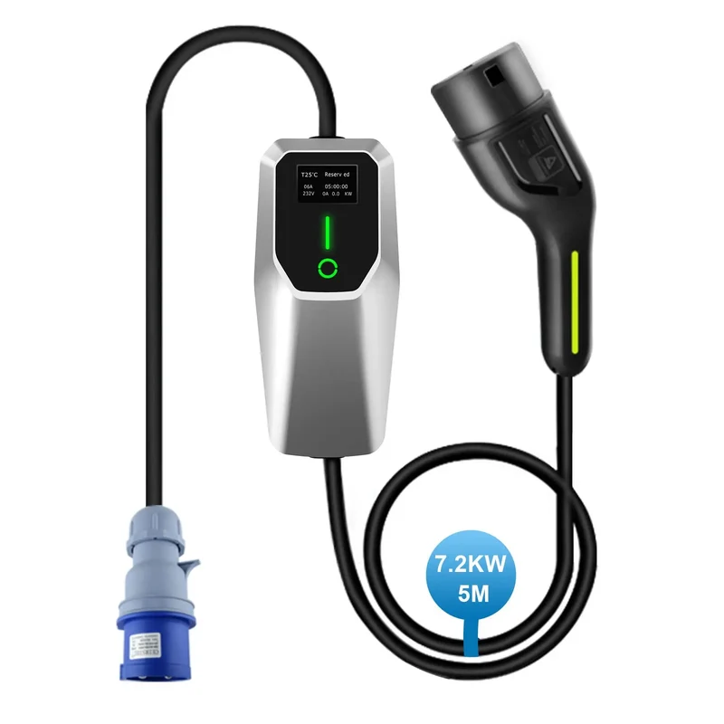 AWESAFE Portable Universelles Ladegerät für Elektrofahrzeuge vom Tyy Mobile Wallbox für 7.2 KW Elektrofahrzeuge