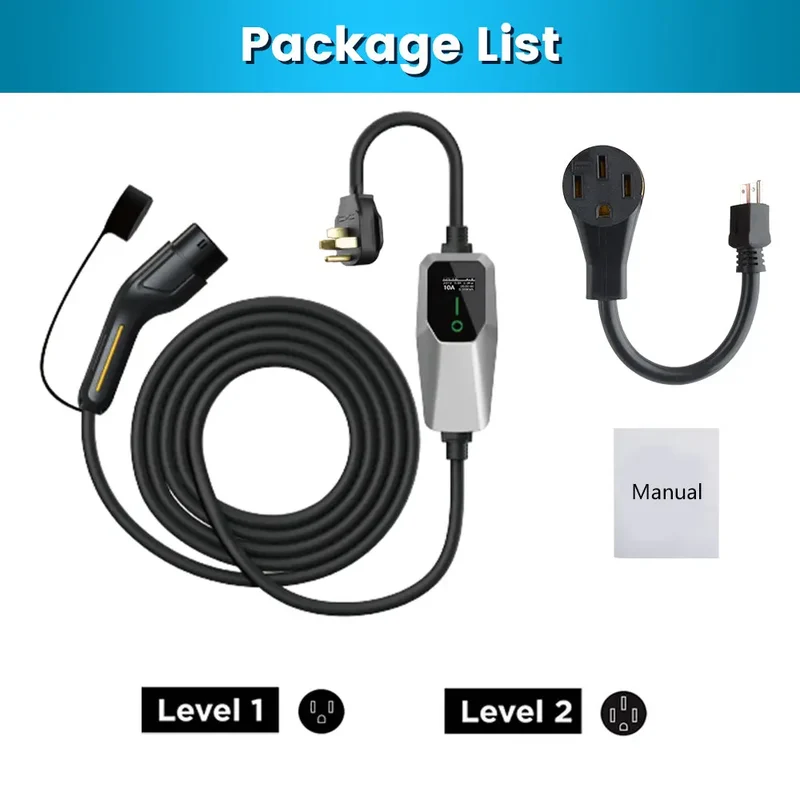 AWESAFE Portable Level 1 and Level 2 EV Charger