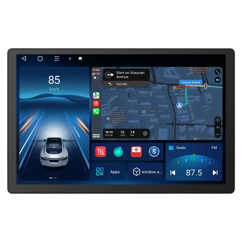 AWESAFE Android 12 Car Radio Stereo with Wireless CarPlay & Android Auto for Jeep Wrangler Unlimited - 2007