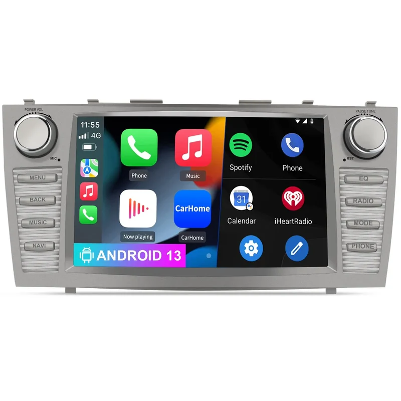 AWESAFE Android 13 Car Radio Stereo with Wireless CarPlay & Android Auto for Toyota Camry 2007-2011