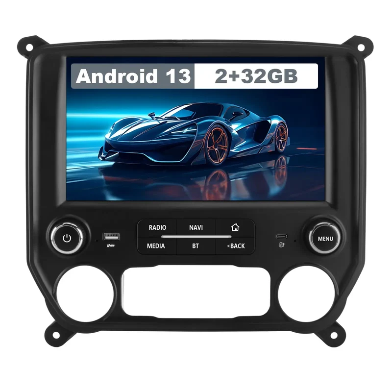 AWESAFE Android Car Radio Stereo with Wireless CarPlay & Android Auto for Chevrolet Silverado GM 2014-2018