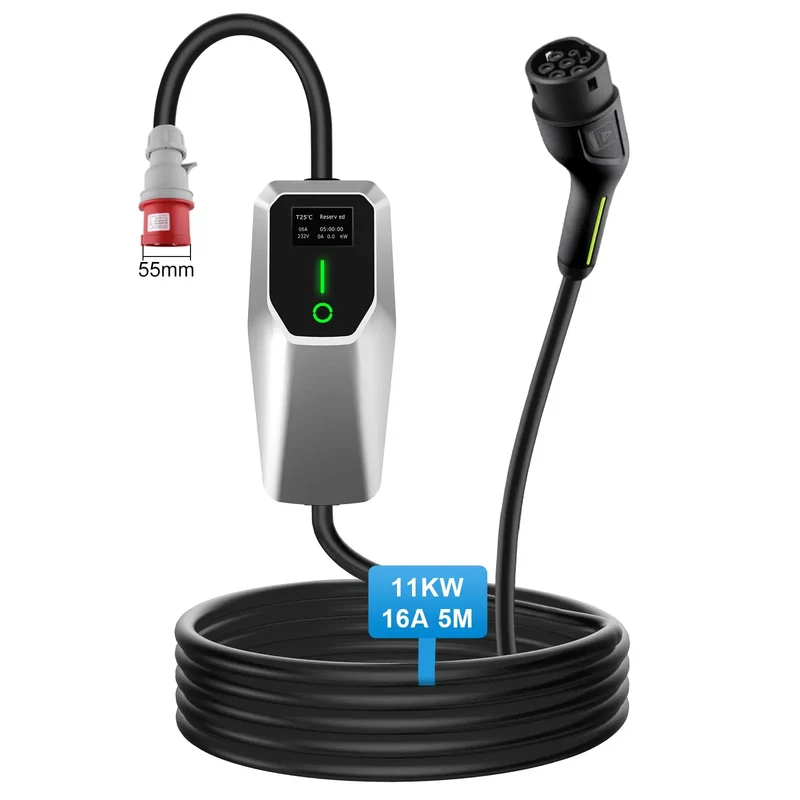 AWESAFE Tragbares EV-Ladeger per tipo di veicolo elettrico Wallbox mobile da 2 ,11 KW per veicoli elettrici Grado di impermeabilità lP65/IP55/1P54