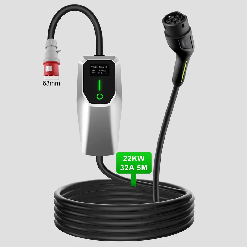AWESAFE Tragbares EV-Ladeger per tipo di veicolo elettrico Wallbox mobile da 2 ,22 KW per veicoli elettrici Grado di impermeabilità lP65/IP55/1P54