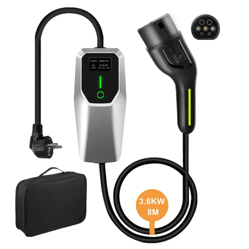 AWESAFE Tragbares EV-Ladeger (240V,16A)for véhicule électrique de type 2Wallbox mobile de pour véhicules électriques Degré d'étanchéité lP65/IP55