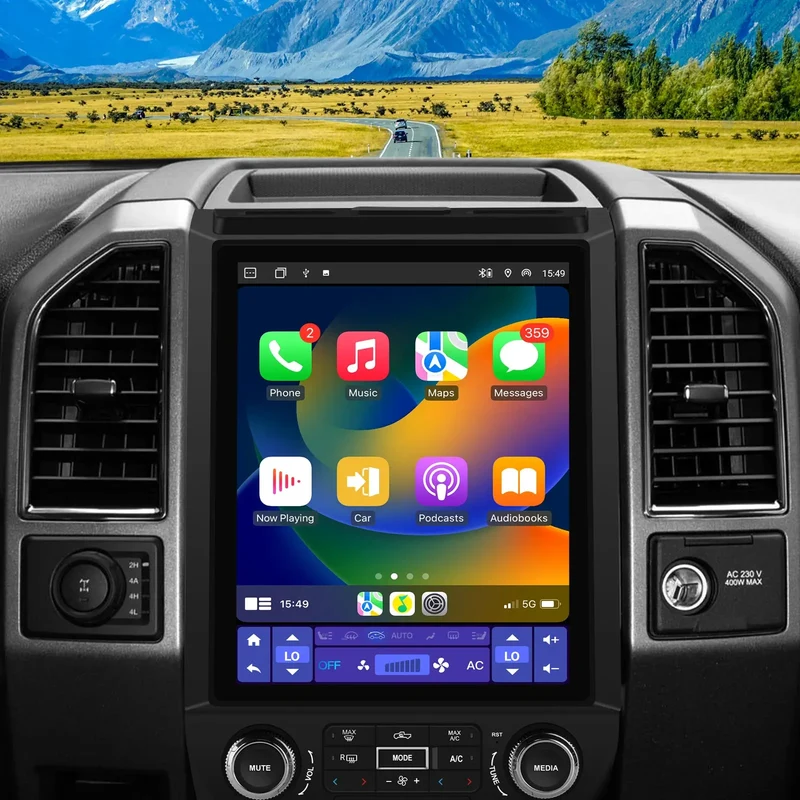 AWESAFE Car Radio Stereo for Ford F150 2015-2021 with Bang & Olufsen (B&O) Audio System,Wireless Carplay & Android Auto