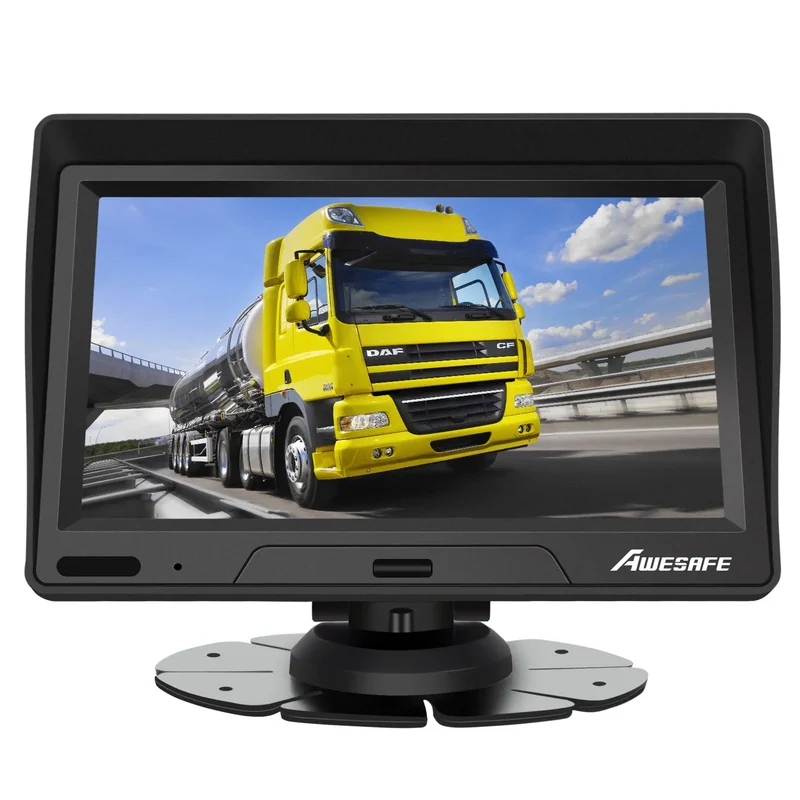 AWESAFE Navigatore Satellitare per Auto 7 Pollici Schermo Touch FM Parasole Ultima Mappa 2025