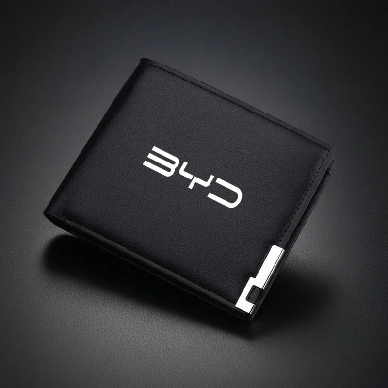 Portefeuille et permis de conduire BYD avec logo