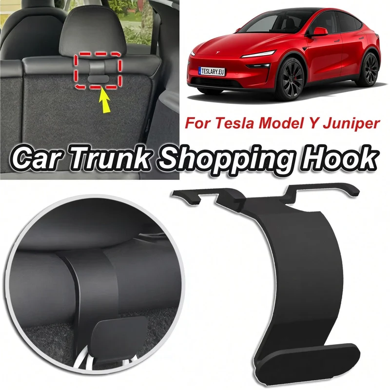 Crochets de coffre pour ranger votre Tesla Model Y Juniper Premium et Standard