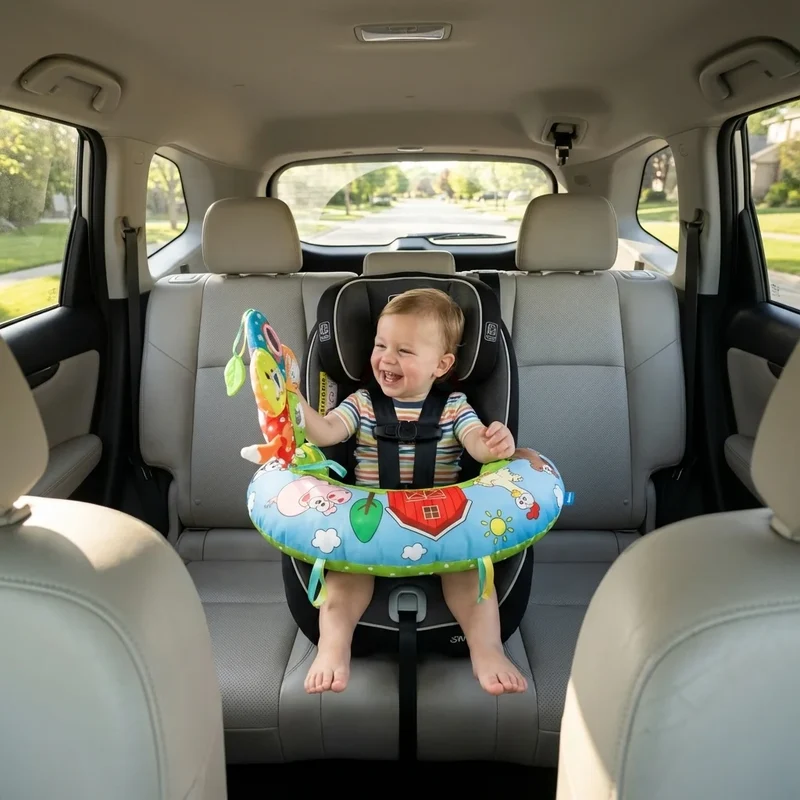 Coussin bébé activites voiture - Arche d'Éveil Ferme