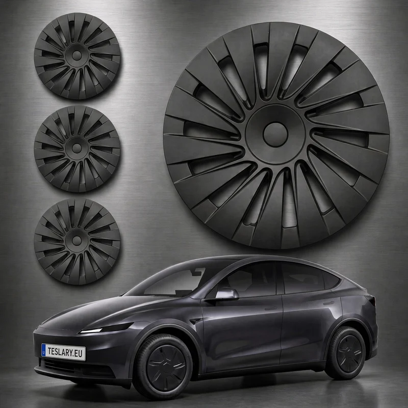 Tesla Model Enjoliveurs Y Juniper Standard RWD 18" Premium en noir mat de Telsary.eu