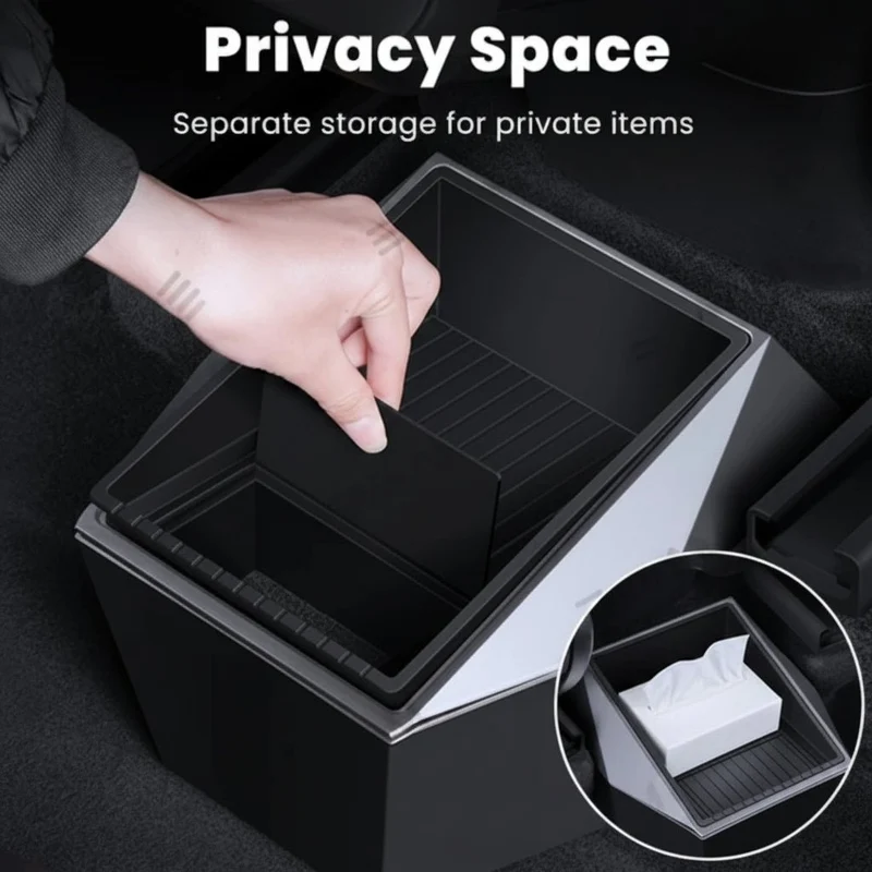 Boîte de rangement arrière style Cybertruck pour Tesla Model A 2022-2024