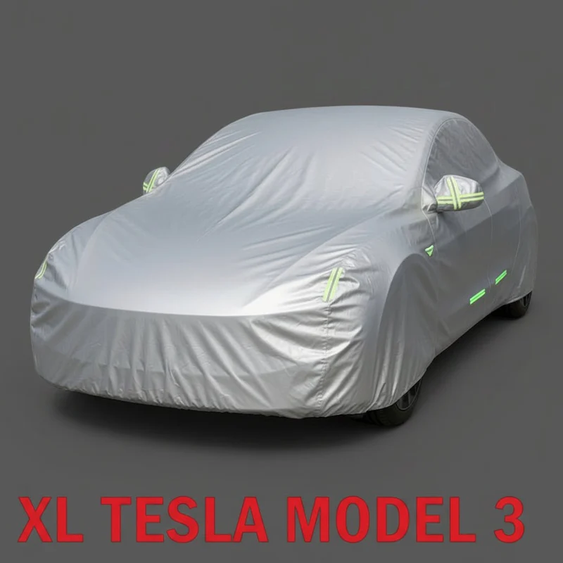 Housse extérieure pour votre Tesla afin de la protéger de la neige, de la pluie et plus encore. Convient aux Tesla. Model 3, Y, Highland et Genévrier