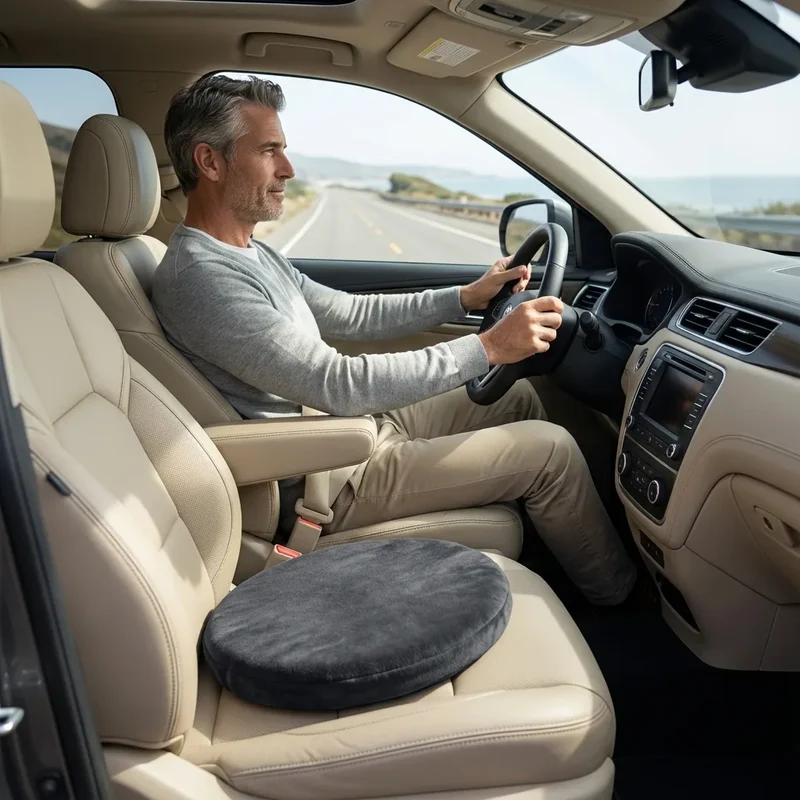 Coussin tournant voiture - Base rigide antidérapante