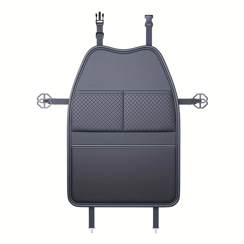 Protection anti-coups de pied pour siège auto et 3 poches de rangement compatibles avec Tesla Model 3, Y, Highland & Juniper