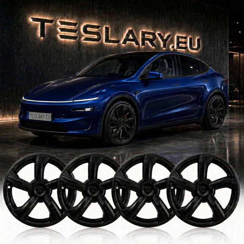 Teslary Model Y Juniper - Enjoliveur intégral 19" en ABS résistant, noir brillant