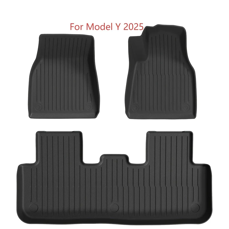 Tapis de sol en TPE pour Tesla Model Y+Juniper 2025 et suivants, antidérapant toutes saisons - CONDUITE À DROITE