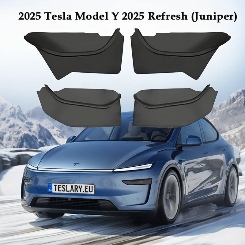 Ensemble de 4 protections de portières en TPE pour Tesla (avant et arrière) Model Genévrier Y+