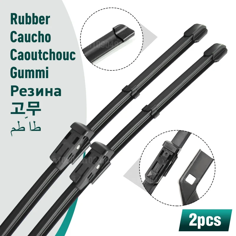 Essuie-glaces de rechange en silicone pour Tesla (conduite à droite) Model Brosse pour pare-brise 3 2017 - 2026 26"+19"