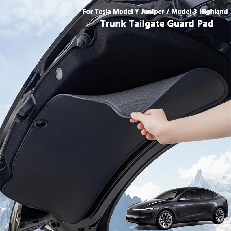 Tesla Model Protection de hayon Y Juniper - Tapis de coffre en similicuir durable, protecteur et élégant, facile à installer