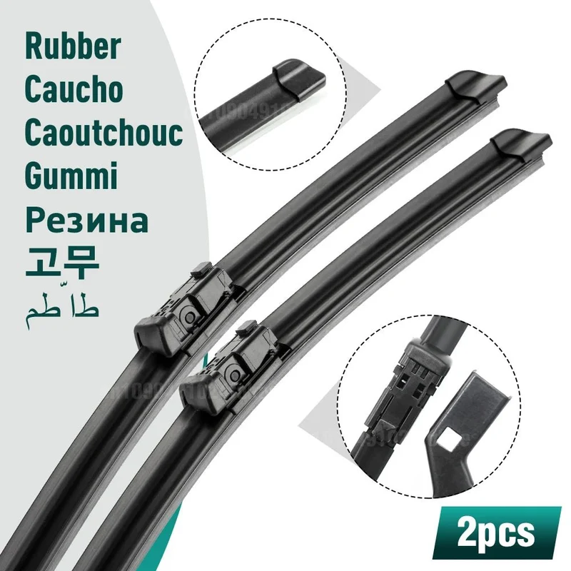 Essuie-glaces de rechange en silicone et caoutchouc pour conduite à droite (RHD) Tesla Model Brosse pour pare-brise S 2012 - 2023 28''+17''